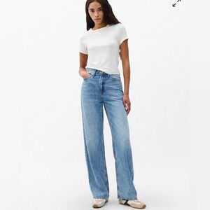 Rag & Bone Featherweight Logan Wide-Leg Jean
